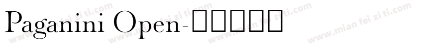 Paganini Open字体转换